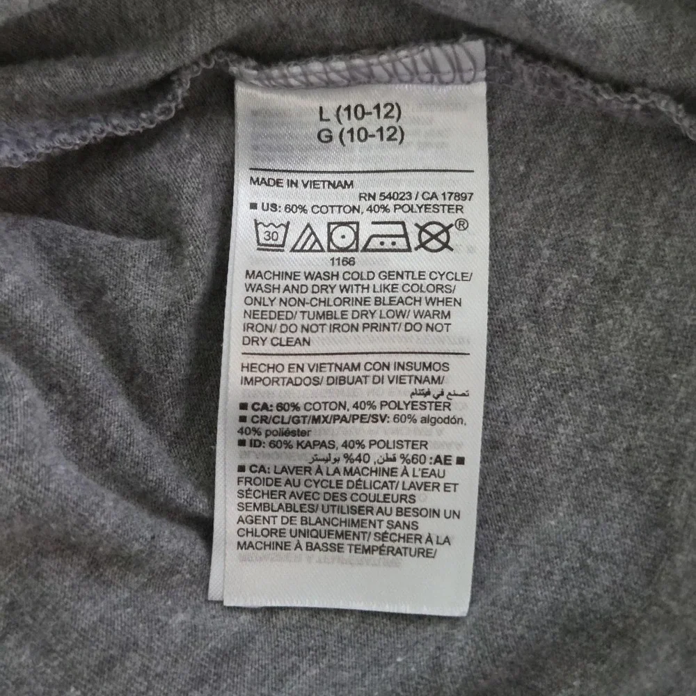 Old Navy Polo Shirt Boys 10-12 Gray Short Sleeve Jersey Tagless School Uniform
